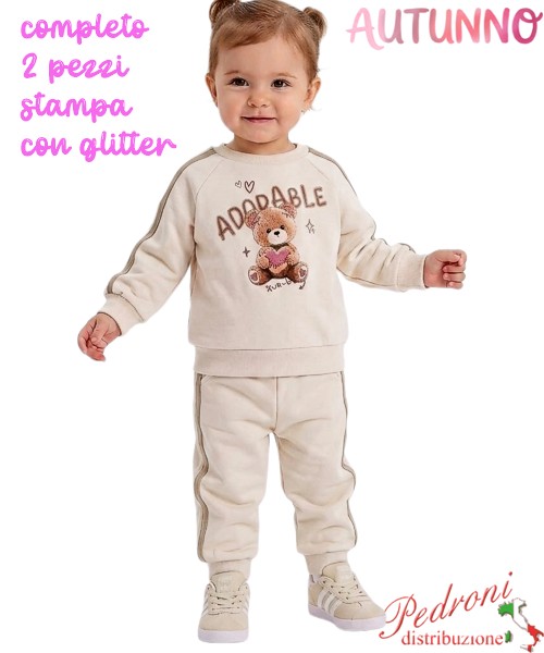 *AUTUNNO*Tuta neonata LOLLITOP BE767 BEIGE 3/18...