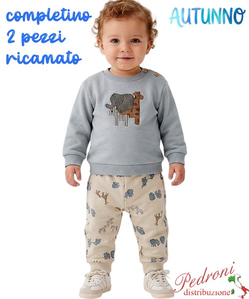 *AUTUNNO*Completino neonato BABY GANG AB9741...