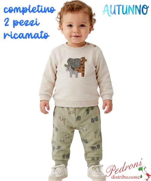 *AUTUNNO*Completino neonato BABY GANG AB9741...