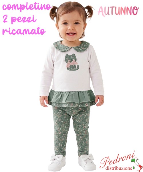 Completino neonata STELLA RF6024 LATTE/green...