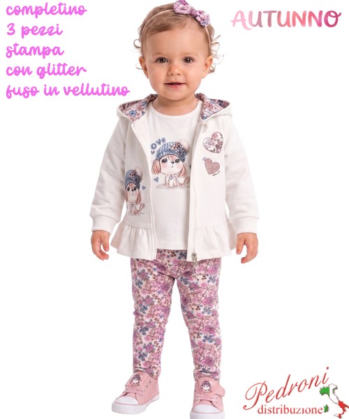 *AUTUNNO*Tuta neonata HOPE STAR BK1061 LATTE...