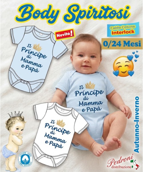 *PRINCIPINO* Body M/M CALDO COTONE Interlock...