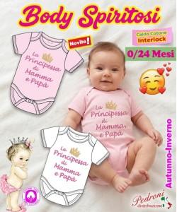 *PRINCIPESSA* Body M/M CALDO COTONE Interlock 0/24 mesi XNA-131