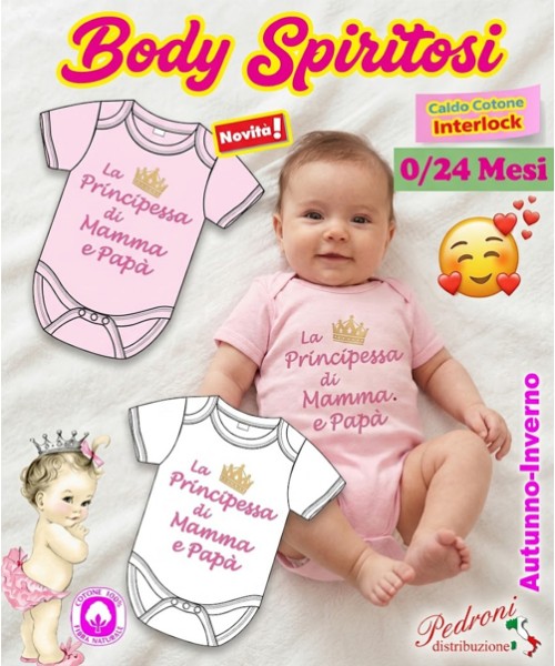 *PRINCIPESSA* Body M/M CALDO COTONE Interlock...