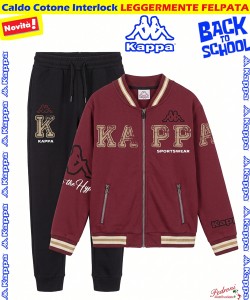 *BACK TO SCHOOL* KAPPA TUTA BAMBINO art.010K 3/7 Anni MELOGRANO