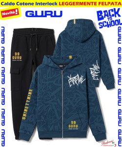 *BACK TO SCHOOL* GURU TUTA BAMBINO art.011K 3/7 Anni LYON BLUE