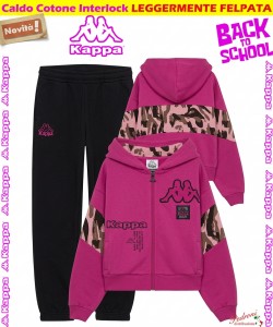 *BACK TO SCHOOL* KAPPA TUTA BAMBINA art.004K 3/7 Anni NEON FUXIA