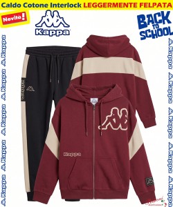 *BACK TO SCHOOL* KAPPA TUTA RAGAZZO art.012T 8/14 Anni MELOGRANO