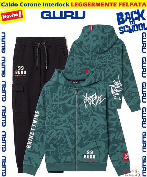 *BACK TO SCHOOL* GURU TUTA RAGAZZO art.011T 8/14 Anni FOREST