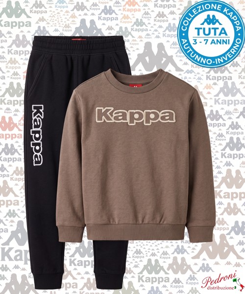 *KAPPA* TUTA BAMBINO Felpata 050K 3/7 Anni COCONUT
