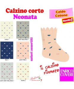COVERI Calzino corto NEONATA CALDO COTONE SHORTY-377 Tg.18/24