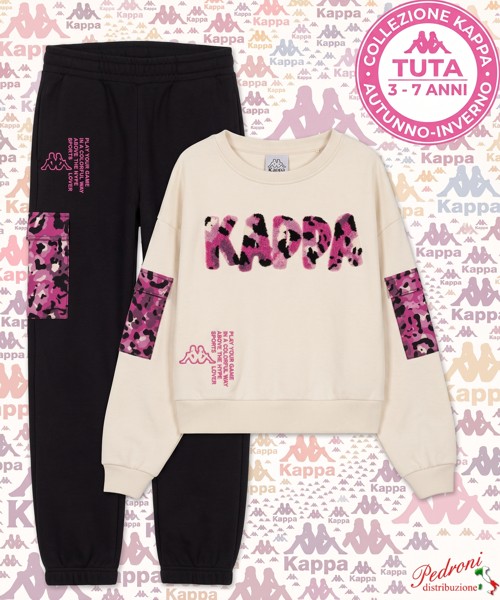*KAPPA* COMPLETO TUTA BAMBINA Felpata 018K 3/7...