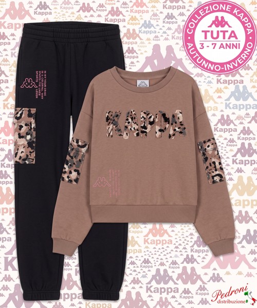 *KAPPA* COMPLETO TUTA BAMBINA Felpata 018K 3/7...