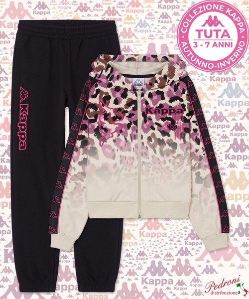 *KAPPA* COMPLETO TUTA BAMBINA Felpata 026K 3/7...