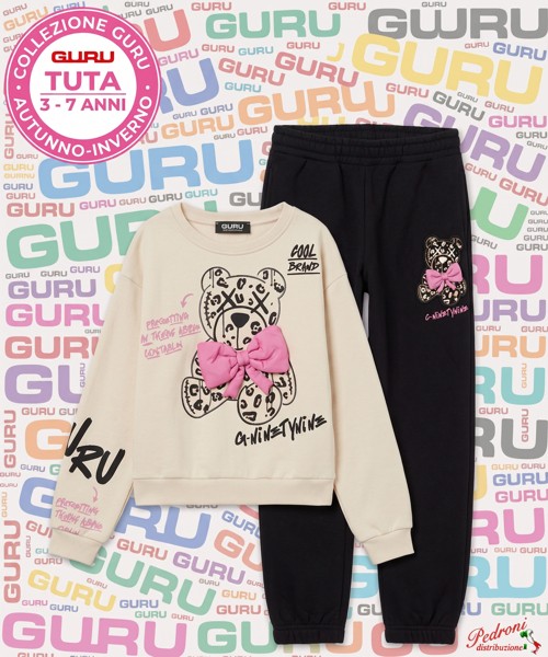 *GURU* COMPLETO TUTA BAMBINA Felpata 012K 3/7...