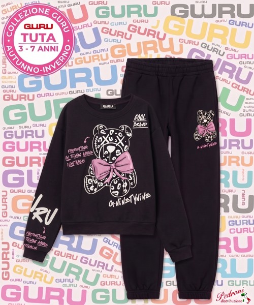 *GURU* COMPLETO TUTA BAMBINA Felpata 012K 3/7...