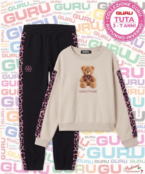 *GURU* COMPLETO TUTA BAMBINA Felpata 014K 3/7...