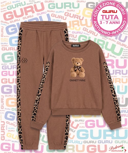 *GURU* COMPLETO TUTA BAMBINA Felpata 014K 3/7...