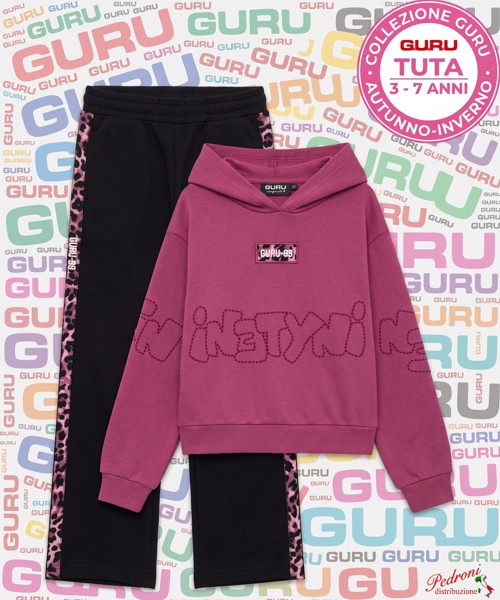 *GURU* COMPLETO TUTA BAMBINA Felpata 018K 3/7...