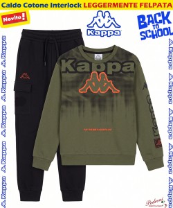 *BACK TO SCHOOL* KAPPA TUTA BAMBINO art.004K 3/7 Anni OLIVE