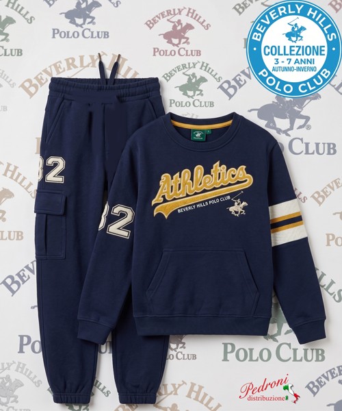 * POLO BEVERLY * TUTA BAMBINO Felpata 015K 3/7 Anni BLUE