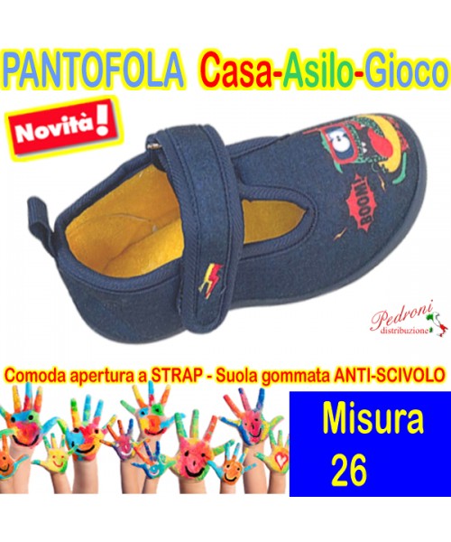 PANTOFOLA bimbo CASA-ASILO-GIOCO art.GD3230 Tg.26 Var.C