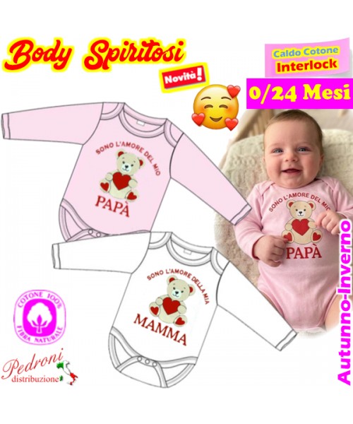 "L'AMORE" Body M/L CALDO COTONE Interlock 0/24...