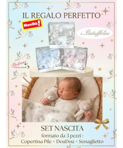 *SET REGALO* NASCITA composto da 3 PEZZI art. B567 in 3 colori