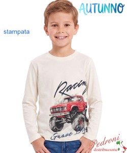 *AUTUNNO*Maglia bambino MR JEK ZY523 PANNA 4/12 anni