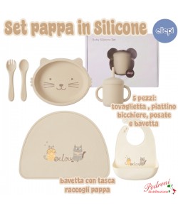 SVEZZAMENTO*ELLEPI SET PAPPA da 5 pezzi CR1034 Beige