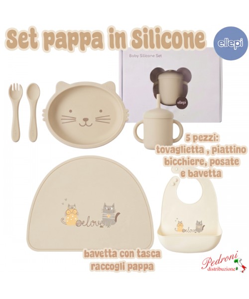 SVEZZAMENTO*ELLEPI SET PAPPA da 5 pezzi CR1034...