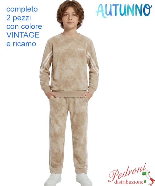*AUTUNNO* Tuta bambino STREET NT6257 BEIGE...
