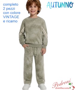 *AUTUNNO* Tuta bambino STREET NT6257 MUSCHIO 6/14 anni