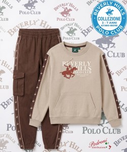 * POLO BEVERLY * TUTA BAMBINO Felpata 016K 3/7 Anni GREY