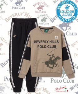 * POLO BEVERLY * TUTA BAMBINO Felpata 021K 3/7 Anni SAND