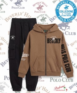 * POLO BEVERLY * TUTA BAMBINO Felpata 025K 3/7 Anni COCONUT