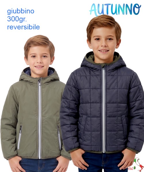 *AUTUNNO*Giubbino bambino URCHIN YC3341 BLU...