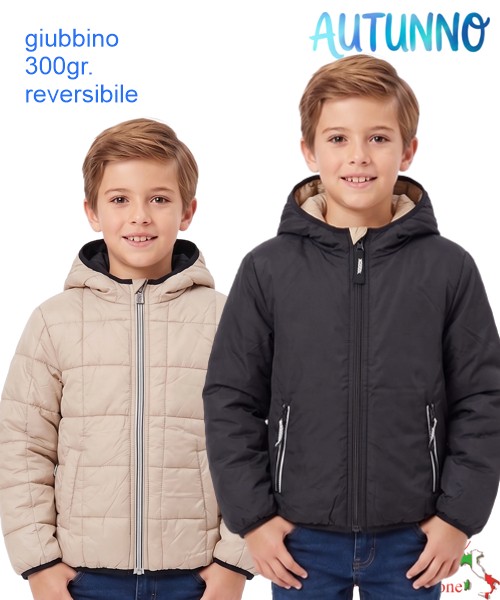 *AUTUNNO*Giubbino bambino URCHIN YC3341 NERO...