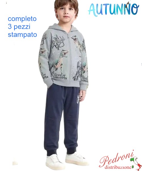 *AUTUNNO* Tuta bambino NEW YORK GM1370 SKY/blu...