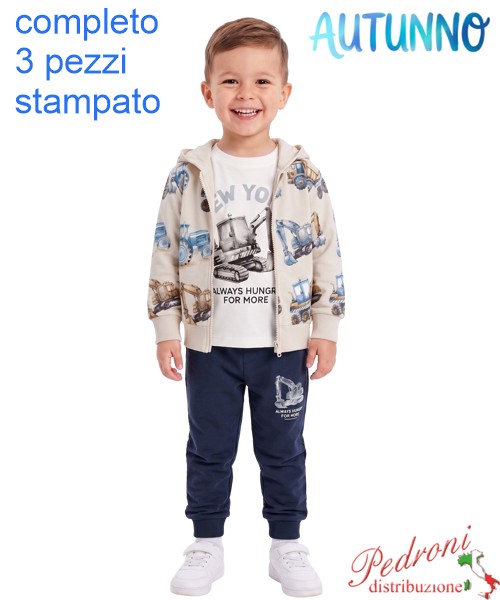 *AUTUNNO* Tuta bambino NEW YORK GM1368...
