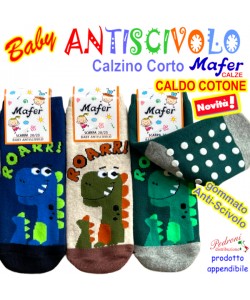 MAFER Calza ANTISCIVOLO BABY in CALDO COTONE Tg.17/23 BAN9215