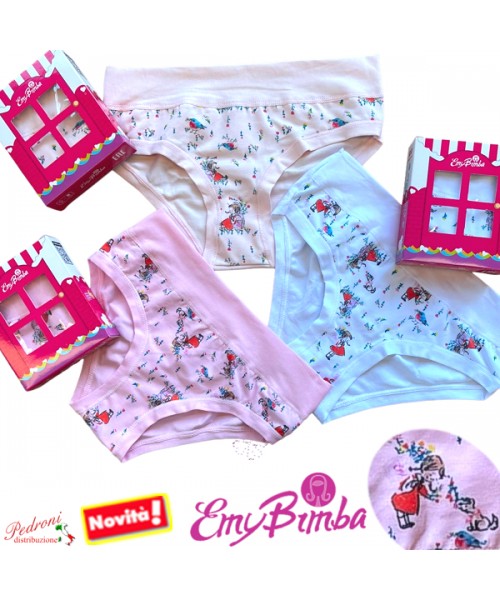 EMY Slip bambina COTONE art.B3006 TAGLIE A SCELTA