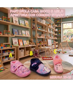 PANTOFOLA bimbo CASA-ASILO-GIOCO art.GD6588 Tg.20/25