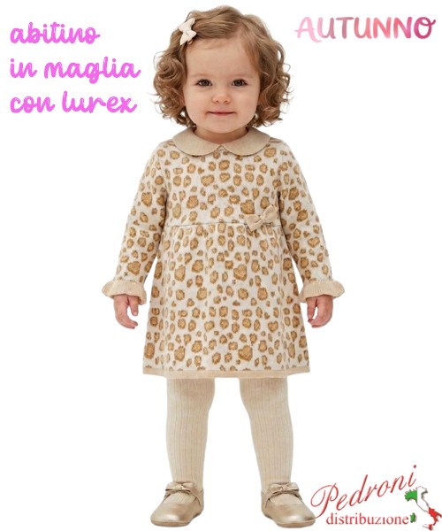 *AUTUNNO*Abitino neonata LOLLITOP W7128 BEIGE...