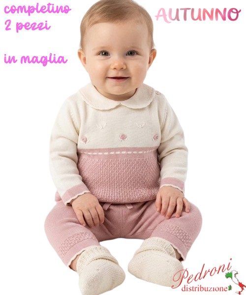 *AUTUNNO*Completino neonata PINK GIRL QC26186...