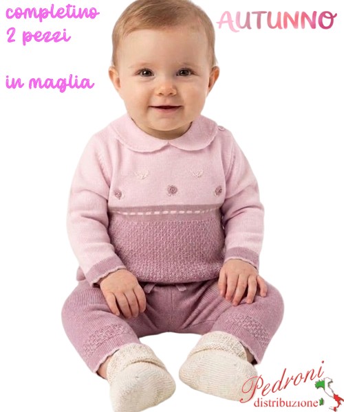 *AUTUNNO*Completino neonata PINK GIRL QC26186...