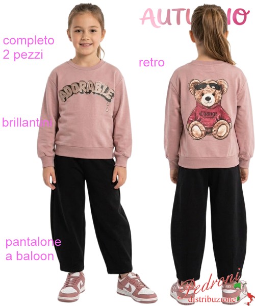 *AUTUNNO*Completo bambina LOLLITOP BE746...