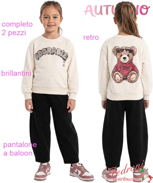 *AUTUNNO*Completo bambina LOLLITOP BE746...