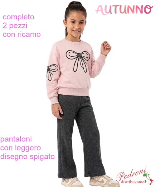 *AUTUNNO*Completo bambina PINK AL724...