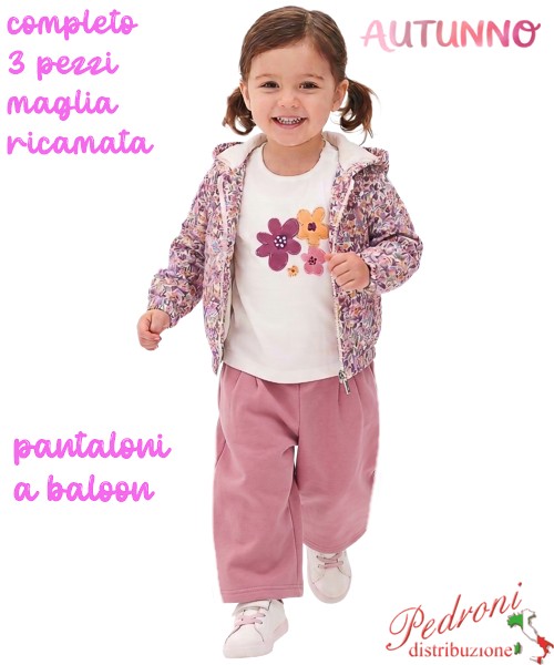 *AUTUNNO*Tuta neonata LOLLITOP BC359 PINK 12/36...